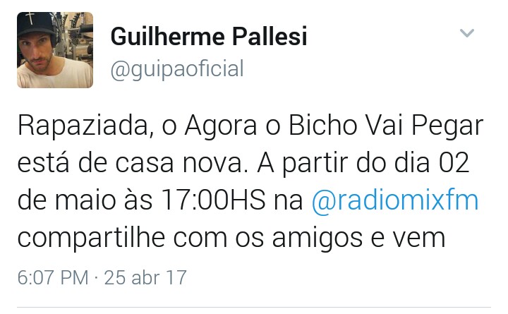 Agora o Bicho na Mix FM