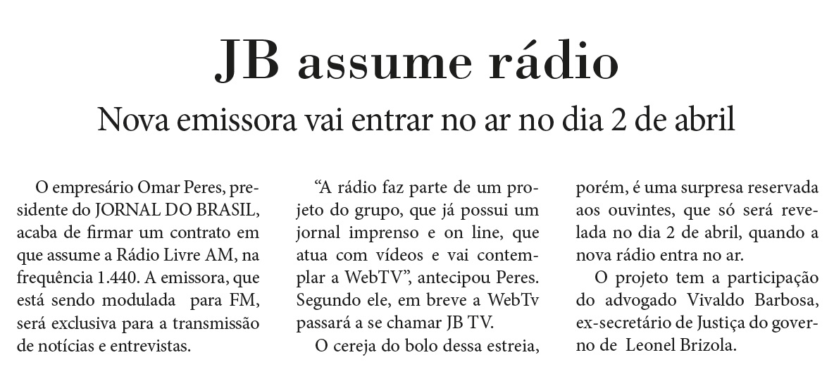 rádio jb