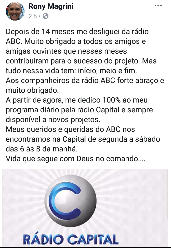Rony Magrini na Rádio Captial